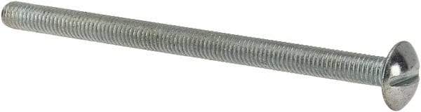 Value Collection - #10-32 UNF, 3" Length Under Head Slotted Drive Machine Screw - Truss Head, Grade J82 Steel, Zinc-Plated Finish, Without Washer - Caliber Tooling