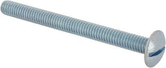 Value Collection - 5/16-18 UNC, 3-1/2" Length Under Head Slotted Drive Machine Screw - Truss Head, Grade J82 Steel, Zinc-Plated Finish, Without Washer - Caliber Tooling