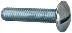 Value Collection - 3/8-16 UNC, 1-3/4" Length Under Head Slotted Drive Machine Screw - Truss Head, Grade J82 Steel, Zinc-Plated Finish, Without Washer - Caliber Tooling