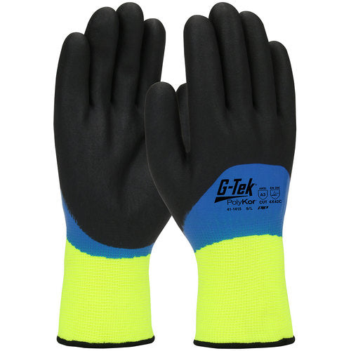 ‎41-1415/M Insulated Seamless Knit - G-Tek PolyKor - 15G w/ Acrylic Liner Double Dip w/ 3/4 Nitrile Foam - A3 - Exact Industrial Supply