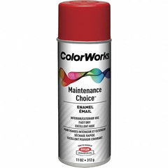 Krylon - Cherry Red, Enamel Spray Paint - 15 to 18 Sq Ft per Can, 16 oz Container - Caliber Tooling