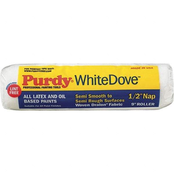 Purdy - 1/2" Nap, 9" Wide Paint General Purpose Roller Cover - Semi-Rough Texture, Dralon - Caliber Tooling