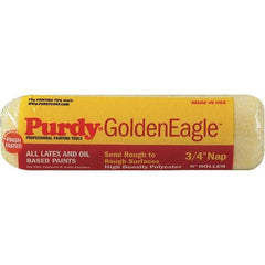 Purdy - 3/4" Nap, 9" Wide Paint General Purpose Roller Cover - Semi-Rough Texture, Synthetic Knit - Caliber Tooling