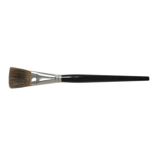 3/4″ Flat Marking Brush, Ox Hair, 1-1/4″ Trim Length, Round Handle - Caliber Tooling