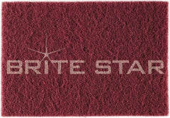 Brite Star - Ultra Fine Grade Silicon Carbide Hand Pad - Gray, 6" Wide x 9" Long, Nonwoven - Caliber Tooling