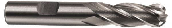 Hertel - 3/8" Diam, 2-1/2" LOC, 4 Flute Cobalt Ball End Mill - Uncoated, Single End, 4-1/4" OAL, 3/8" Shank Diam, Spiral Flute - Caliber Tooling