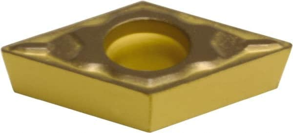 Sumitomo - DCMT21.50.5 ELU Grade AC630M Carbide Turning Insert - Al2O3 Finish, 55° Diamond, 1/4" Inscr Circle, 3/32" Thick, 0.0078" Corner Radius - Caliber Tooling