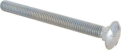 Value Collection - 3/8-16 UNC 4" Length Under Head, Standard Square Neck, Carriage Bolt - Grade 5 Steel, Zinc-Plated Finish - Caliber Tooling