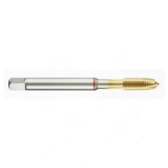 M4x0.70 6H 3-Flute Cobalt Red Ring Spiral Point Plug Tap-TiN - Caliber Tooling