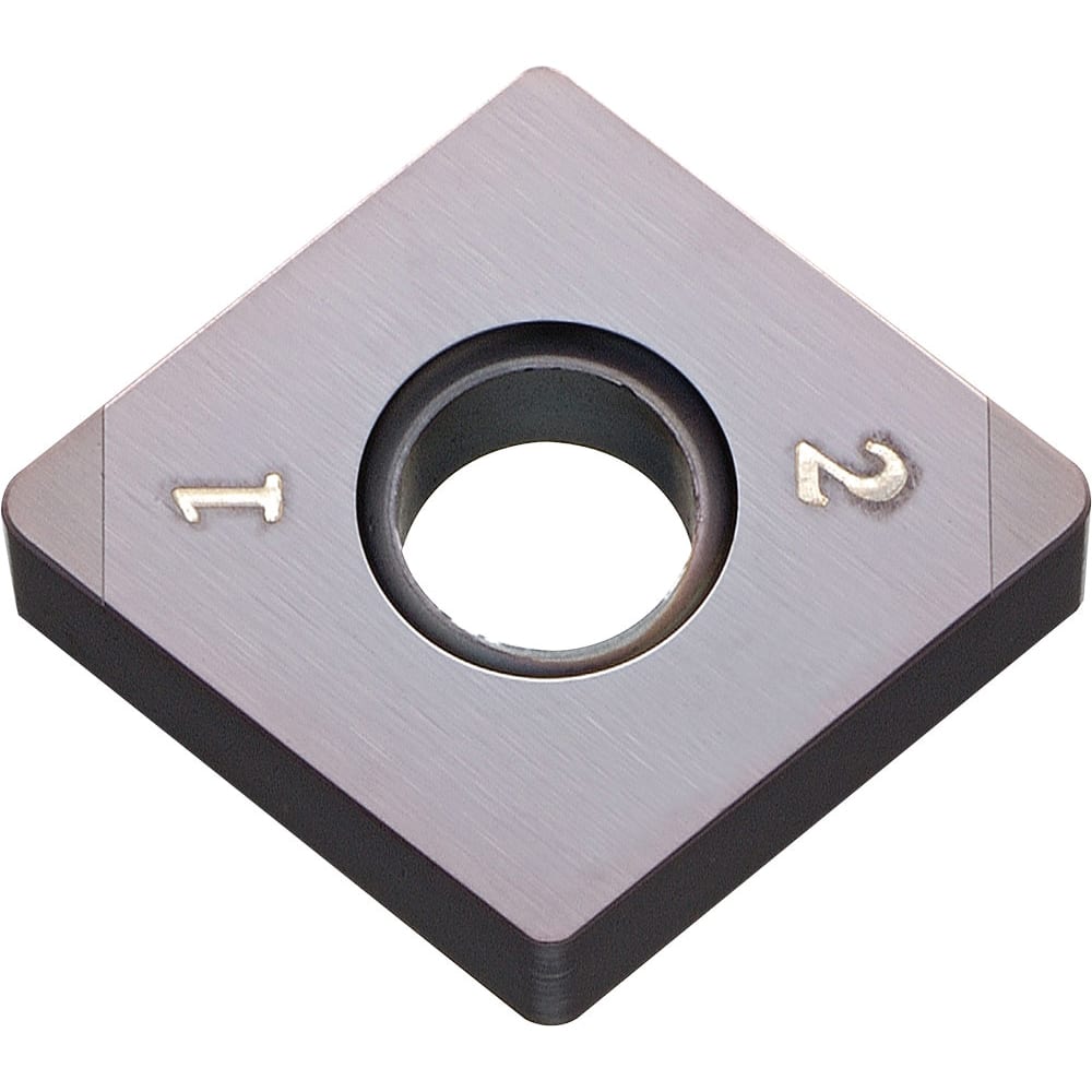 CNGA120404MEW KBN510 CBN Turning Insert Uncoated, Neutral, 1/2″ Inscribed Circle, 0.0157″ Corner Radius, 0.1874″ Thick, 80° Diamond, Series KBN