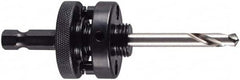 M.K. MORSE - 1-1/4 to 6" Tool Diam Compatibility, Hex Shank, High Speed Steel Integral Pilot Drill, Hole Cutting Tool Arbor - 3/8" Min Chuck, Hex Shank Cross Section, Quick-Change Attachment, For 1-1/4 to 6" Hole Saws - Caliber Tooling