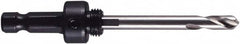 M.K. MORSE - 9/16 to 1-3/16" Tool Diam Compatibility, Hex Shank, High Speed Steel Integral Pilot Drill, Hole Cutting Tool Arbor - 3/8" Min Chuck, Hex Shank Cross Section, Threaded Shank Attachment, For 9/16 to 1-3/16" Hole Saws - Caliber Tooling