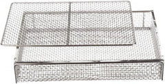 Marlin Steel Wire Products - 11" Deep, Rectangular Stainless Steel Mesh Basket - 16" Wide x 3" High - Caliber Tooling