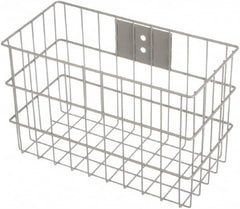 Marlin Steel Wire Products - 7" Deep, Rectangular Steel Wire Basket - 14" Wide x 9" High - Caliber Tooling