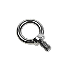 Fixed Lifting Eye Bolt: Without Shoulder, 9,500 lb Capacity, 1 ™ Thread, Grade 316 Stainless Steel Fully Threaded, 1-3/8″ Shank, 1-3/8″ Thread Length