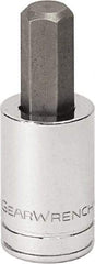 GearWrench - 1/4" Drive, 3mm Hex Bit Socket - 1-17/32" OAL, 0.984" Bit Length - Caliber Tooling