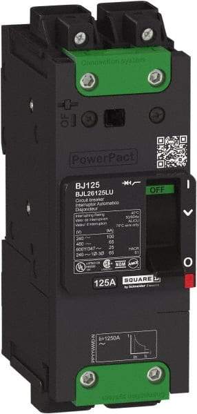 Square D - 15 Amp, 600Y/347 VAC, 3 Pole, Unit Mount B-Frame Circuit Breaker - Thermal-Magnetic Trip, 65 kA at 240 VAC, 35 kA at 480 VAC, 18 kA at 600Y/347 VAC Breaking Capacity, 14-3/0 AWG - Caliber Tooling