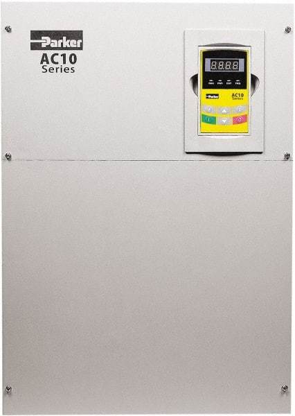 Parker - Three Phase, 460 Volt, 125 hp, Variable Frequency Drive - 16.14" Wide x 11.81" Deep x 24" High, IP20 - Caliber Tooling