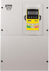 Parker - Three Phase, 460 Volt, 60 hp, Variable Frequency Drive - 12.4" Wide x 9.21" Deep x 18" High, IP20 - Caliber Tooling