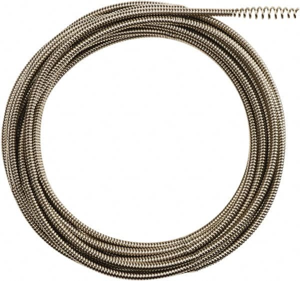 Milwaukee Tool - 5/16" x 25' Drain Cleaning Machine Cable - Inner Core Bulb Auger, 1-1/4" to 2-1/2" Pipe, Use with Milwaukee M18 Drain Snakes - Caliber Tooling