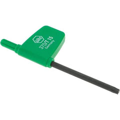 Wiha - T15 Torx Key - Flag-Style, 45mm Length Under Head, 3.1" OAL - Caliber Tooling