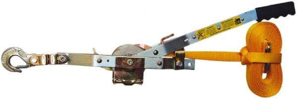 Maasdam - 2,000 Lb Lifting Capacity, 10' Lift Height, Strap Hoist - Made from Strap - Caliber Tooling