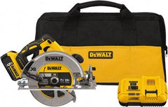 DeWALT - 20 Volt, 7-1/4" Blade, Cordless Circular Saw - 4,000 RPM, 1 Lithium-Ion Battery Included - Caliber Tooling