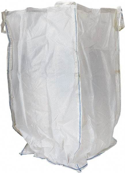 Vestil - 8 Lb Load Capacity, 2-7/8 Cu Yd, Polypropylene Fabric Hopper - 36" Wide x 36" Long x 63" High, White - Caliber Tooling