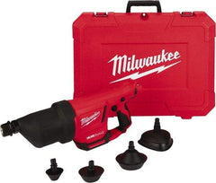 Milwaukee Tool - 12V Lithium-Ion Battery Battery Drain Cleaning Machine - For 1" to 4" Pipe - Caliber Tooling