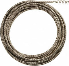 Milwaukee Tool - 5/16" x 35' Drain Cleaning Machine Cable - Inner Core, 1-1/4" to 2-1/2" Pipe, Use with Milwaukee Drain Cleaning Tools - Caliber Tooling