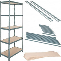 Value Collection - 72" Wide, 36 High, Open Shelving Accessory/Component - Particle Board, Use with Boltless Storage Rack - Caliber Tooling