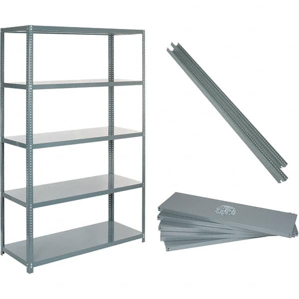 Value Collection - 60" Wide, 1-15/16 High, Open Shelving Accessory/Component - 14 Gauge Steel, Powder Coat Finish, Use with High Capacity Storage Racks - Caliber Tooling