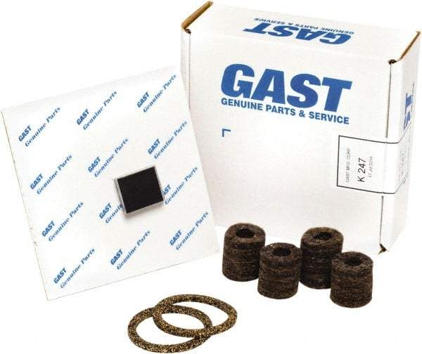 Gast - 10 Piece Air Compressor Repair Kit - For Use with Gast 0322/0522 Oil-Less Models - Caliber Tooling