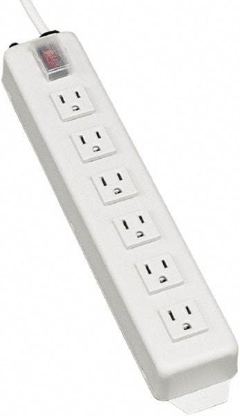 Tripp-Lite - 6 Outlets, 120 VAC15 Amps, 6' Cord, Power Outlet Strip - Keyhole, Tab Mount, 5-15 NEMA Configuration, 13-3/4" Strip - Caliber Tooling