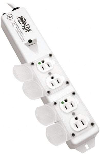 Tripp-Lite - 4 Outlets, 120 VAC15 Amps, 15' Cord, Power Outlet Strip - Keyhole, Tab Mount, 5-15 NEMA Configuration, 13-3/4" Strip - Caliber Tooling