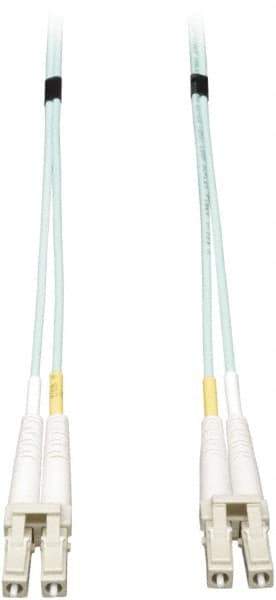 Tripp-Lite - 50' Long, LC/LC Head, Multimode Fiber Optic Cable - Aqua, Use with LAN - Caliber Tooling