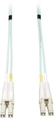 Tripp-Lite - 50' Long, LC/LC Head, Multimode Fiber Optic Cable - Aqua, Use with LAN - Caliber Tooling