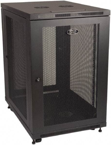 Tripp-Lite - 23.62" Overall Width x 18" Rack Height x 33-1/2" Overall Depth Data Cable Enclosure - 3,000 Lb Capacity, Black - Caliber Tooling