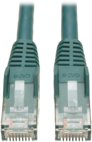 Tripp-Lite - Cat6, 24 AWG, 8 Wires, 550 MHz, Unshielded Network & Ethernet Cable - Green, PVC, 25' OAL - Caliber Tooling