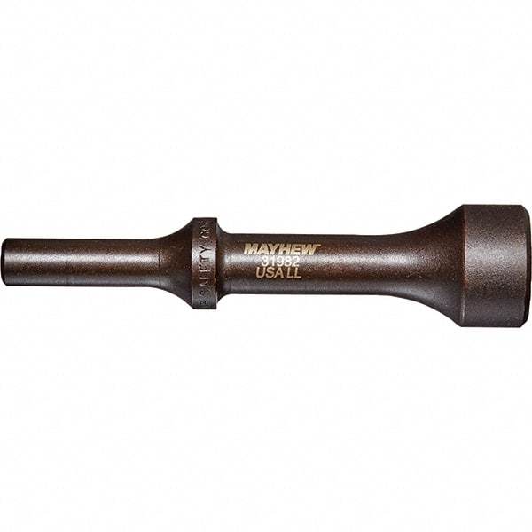 Mayhew - 1" Head Width, 4-1/4" OAL, Pneumatic Hammer - Round Drive, Round Shank, Steel - Caliber Tooling