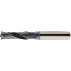 Accupro - 0.3858" 140° Spiral Flute Solid Carbide Screw Machine Drill Bit - Caliber Tooling