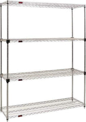 Eagle MHC - 4 Shelf Eagle MHC Wire Shelving - Starter Unit - 72" Wide x 24" Deep x 74" High, - Caliber Tooling