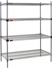 Eagle MHC - 4 Shelf Eagle MHC Wire Shelving - Starter Unit - 60" Wide x 24" Deep x 74" High, - Caliber Tooling