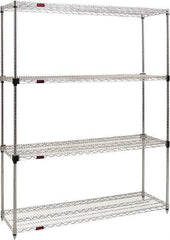 Eagle MHC - 4 Shelf Eagle MHC Wire Shelving - Starter Unit - 48" Wide x 24" Deep x 74" High, - Caliber Tooling