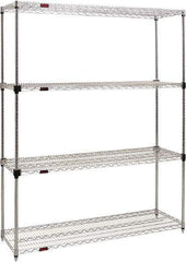 Eagle MHC - 4 Shelf Eagle MHC Wire Shelving - Starter Unit - 36" Wide x 24" Deep x 74" High, - Caliber Tooling