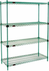 Eagle MHC - 4 Shelf Eagle MHC Wire Shelving - Starter Unit - 60" Wide x 18" Deep x 74" High, - Caliber Tooling