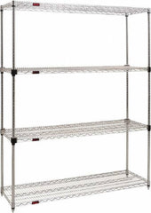 Eagle MHC - 4 Shelf Eagle MHC Wire Shelving - Starter Unit - 60" Wide x 18" Deep x 74" High, - Caliber Tooling