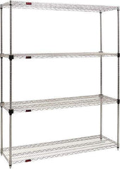 Eagle MHC - 4 Shelf Eagle MHC Wire Shelving - Starter Unit - 60" Wide x 18" Deep x 74" High, - Caliber Tooling