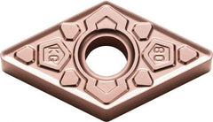 Kyocera - DNMG432 KG Grade CA315 Carbide Turning Insert - TiCN/Al2O3 Finish, 55° Diamond, 1/2" Inscr Circle, 3/16" Thick, 1/32" Corner Radius - Caliber Tooling