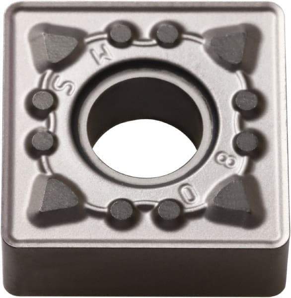 Kyocera - SNMG432 MS Grade PR015S Carbide Turning Insert - Megacoat Hard Finish, 90° Square, 1/2" Inscr Circle, 3/16" Thick, 1/32" Corner Radius - Caliber Tooling